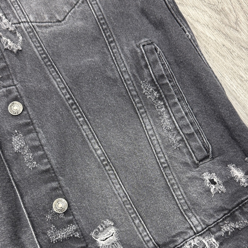 We The Free Charcoal Jean Jacket - Picture 3 of 5